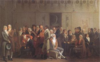 Louis Leopold  Boilly An Artists' Party in the Studio of Isabey (mk05) oil painting image